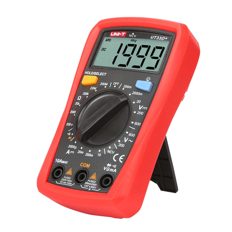UNI-T UT33D+ Palm Size LCD Pocket Digital Tester Meter Multimeter