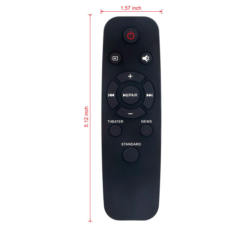 NS-HMSB20 Replace Remote Control fit for Insignia Mini Soundbar NS-HMSB20 NSHMSB20