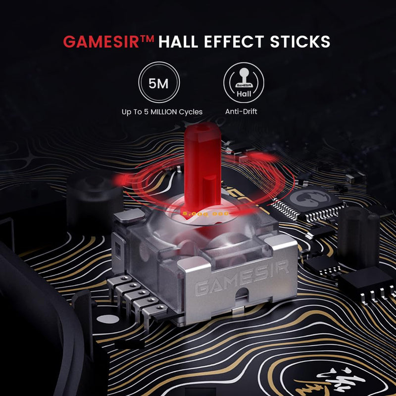 GameSir Kaleid Flux Enhanced Wired Controller for Xbox, RGB Lighting and Hall Effect Joystick, Compatible with Xbox Series X|S, Xbox One, Windows 10/11 PC - Officially Licensed