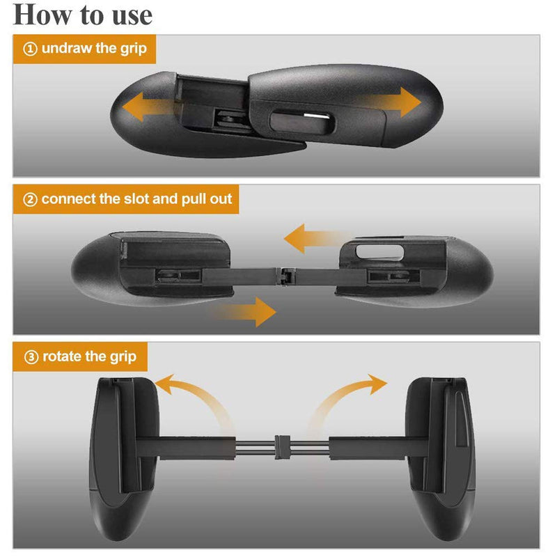 Mobile Game Controller Handle for Smartphone Gaming Trigger for PUBG/Rules of Survival Smartphone Game Controller Joystick for Android Smartphone Joypad (R8 Handle)