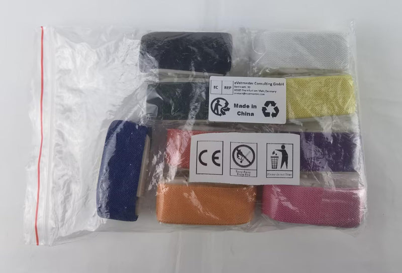 GZhaizhuan Pack of 9 tourniquets, highly flexible tourniquet, tourniquet blood collection with buckle for doctors, paramedics and camping outdoor first aid (9 colors)
