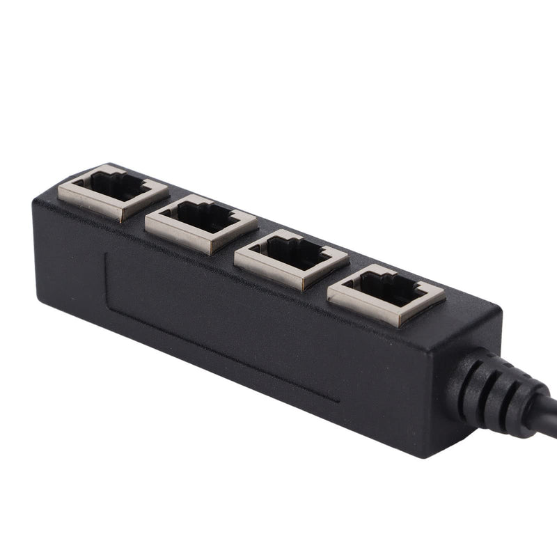 RJ45 Splitter Adapter, RJ45 Ethernet Splitter Cable,1 Male to 4 Female Ethernet Splitter Adapter Cable, CAT7 Network Cable Suitable for All Networks, Homes and Offices, and All Broadband Connections