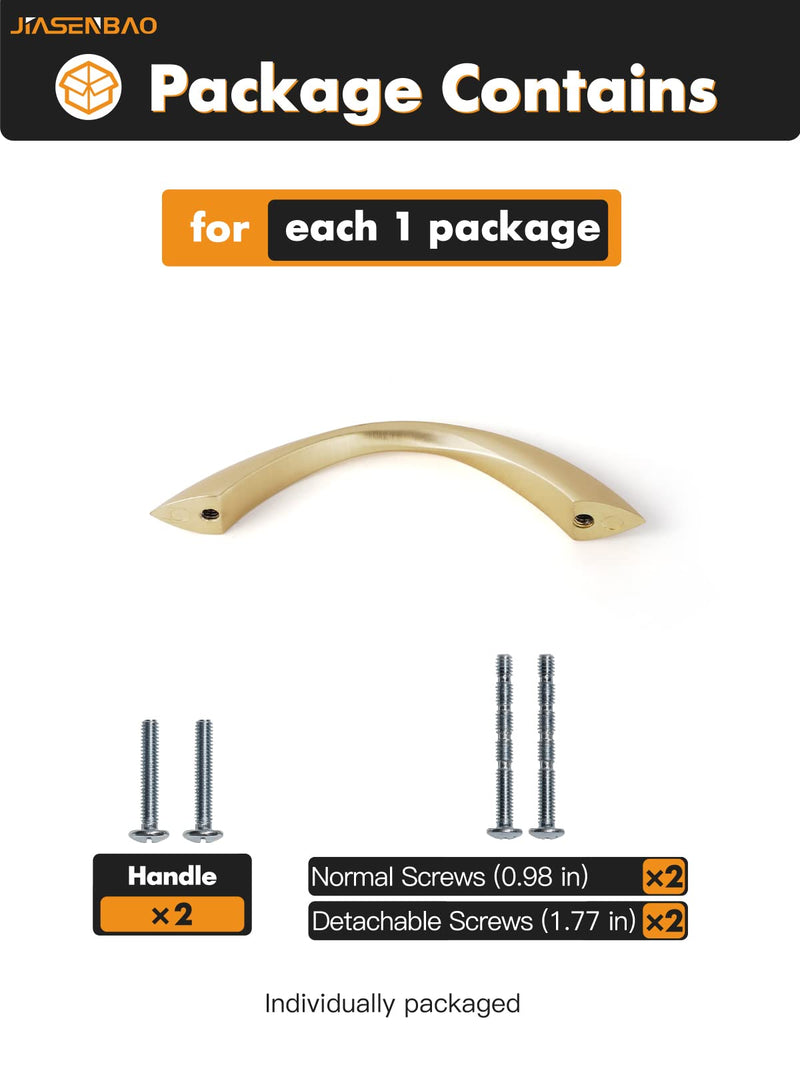 Brushed Gold Cabinet Pulls 3 Inch Arch Twisted Brass Handles Drawer Kitchen Cupboard Bathroom Dresser Cabinet Hardware Zinc Alloy 5 Pack Brushed Gold 3 Inch Hole Centers