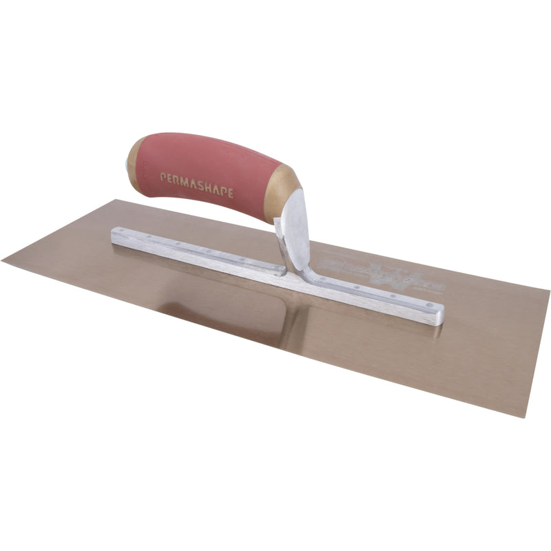 MARSHALLTOWN DuraFlex Finishing Trowel, 14 x 5 Inch, 9 3/4 Inch Mounting, DuraSoft Handle, Assembled in USA, Plaster and Drywall Finishing Tools, 4471DFD