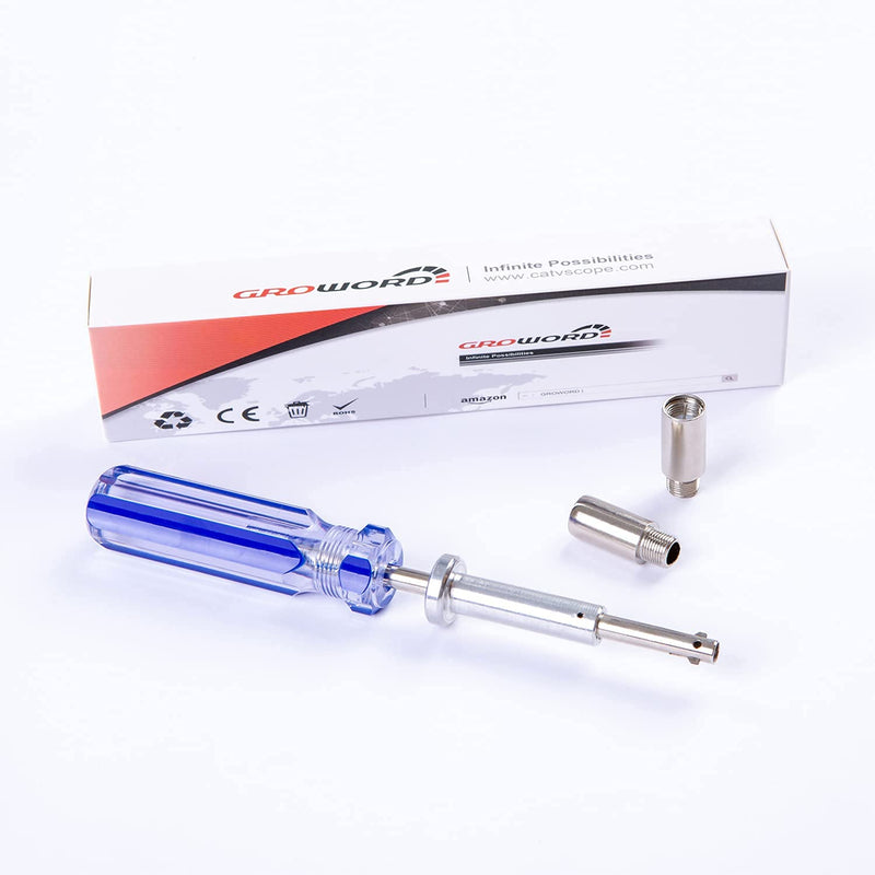 7 Inch Terminator TV Tool LTT-7 GTT-7 CATV Cable Locking Terminator Tool - Coax/Coaxial Cable terminator Tool Bump Key for TV Boxes Cable Blue