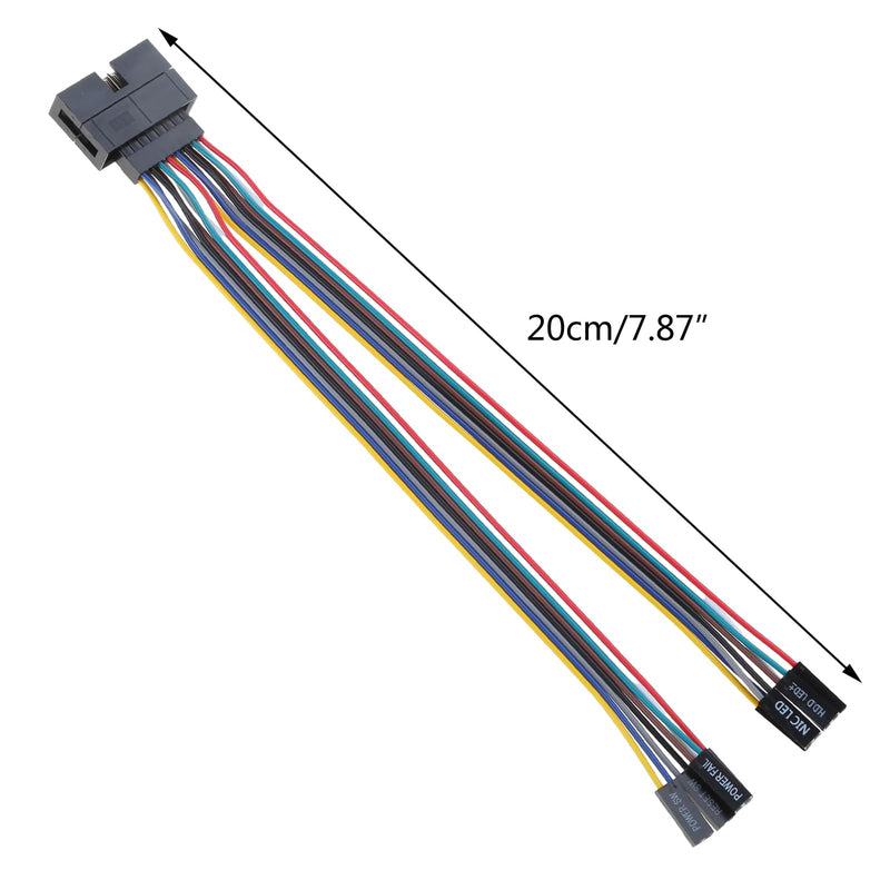 Supermicro Panel Switches Cable Switches Adapter Jumper Line Server Chassis Adapter Cable Front Panel Connector Adapter for Different Models of Computer Case