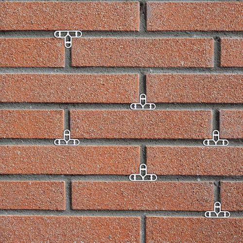 Colingmill 10mm 3/8 Inch 400 Pcs Tile Spacers Brick Veneer Clips 3 Way 500