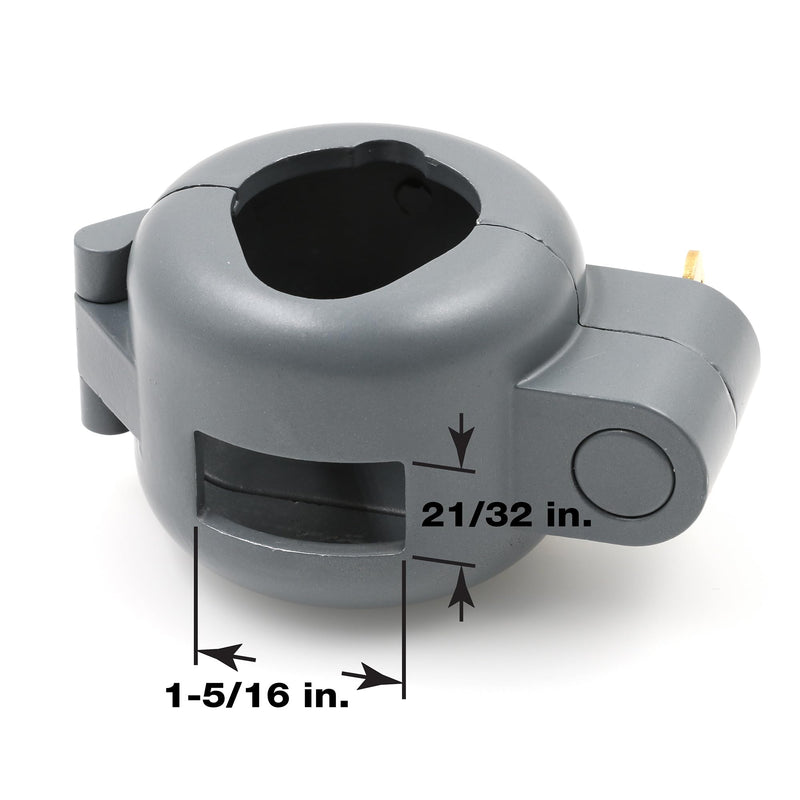 Prime-Line S 4181 Handle Lock-Out Device, Single Pack | Handle Lock with Key, Blocks Access to Keyhole, Removeable and Easy to Use, Fits Round Doorknobs Max 2-7/8 Inch