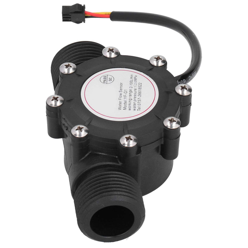 DC3-24V Flow Sensor, Electronic Component Level Sensor Water, Water Flow Hall Sensor Switch Flow Meter Flow Meter 1-100L/min