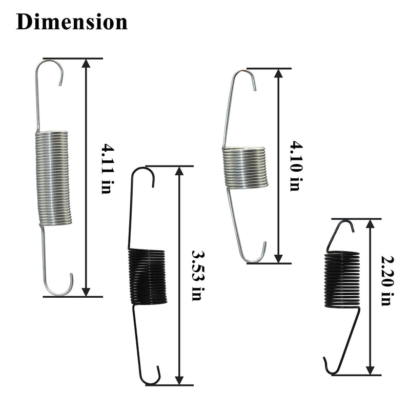 2 SET 59207 Throttle Return Springs Replacement, 12 Pcs