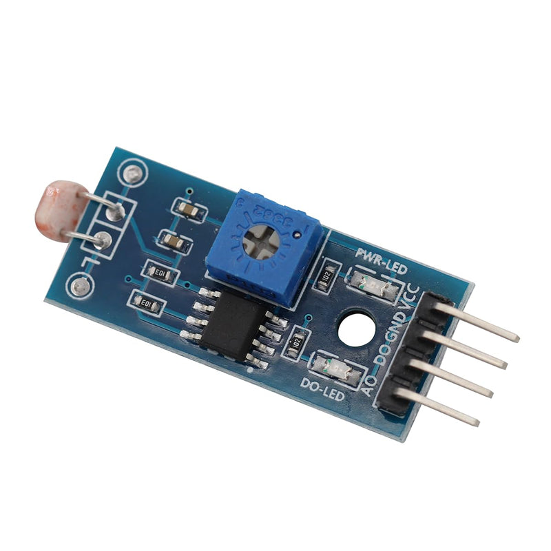 5pcs 4 Pin Photoresistor Sensor Light Detection Photoresistor Module Light Sensor Light Detector Module with Digital Output