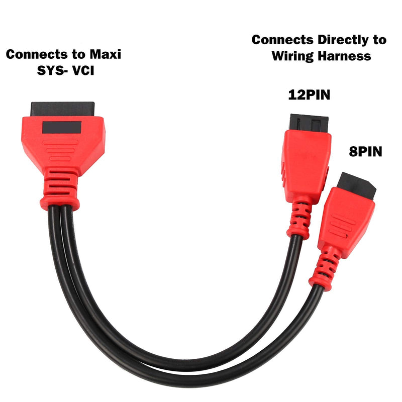 Cable Adaptor for Chrysler 12+8 Programming Cable Connector for Autel DS808 Maxisys Main Test Cable for Autel DS808 Maxisys MS905 MS906 MS906BT MS906S MS908 MS908S Pro