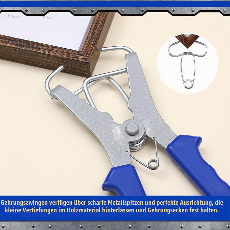 Miter Spring Clamps Set 20 Mitre Clips Spring Loaded Woodworking Photo Frame Wood Trim