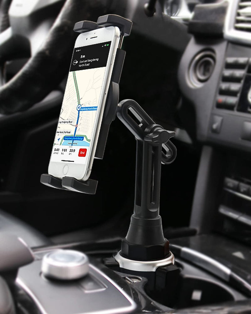 woleyi Universal Cup Holder Tablet Mount for Car Vehicle, Truck, Treadmill, Wheelchair, Golf Cart, Boat and More Cupholder for iPad Pro/Air/Mini, Galaxy Tabs, iPhone, All 4-13" Smartphones and Tablets
