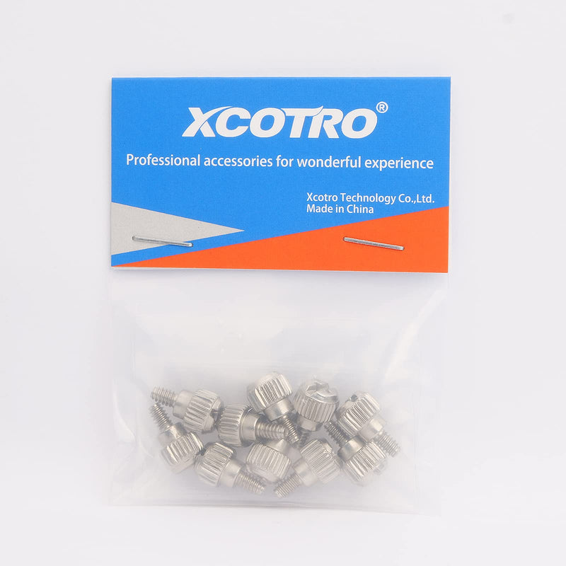 10PCS Computer Case Thumbscrews, 6-32 Thread Thumb Screws, for DIY PC Cover/Power Supply/PCI Slots/Hard Drives (Silver)