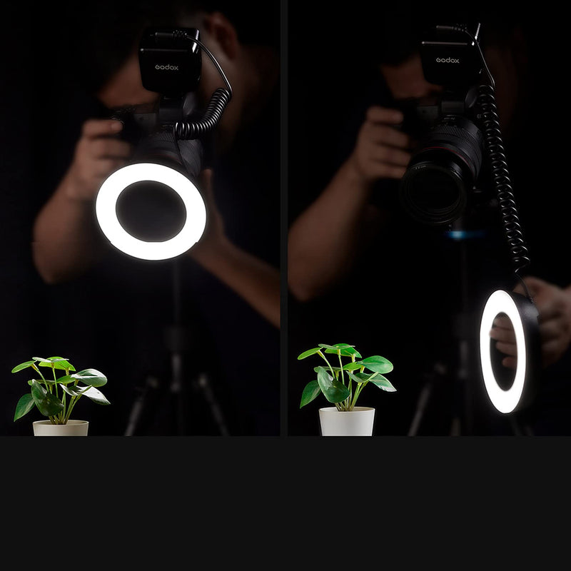 Godox Ring 72 Macro LED Ring Light with 8 Lens Adapter Rings for Canon Nikon Pentax Olympus DSLR Cameras