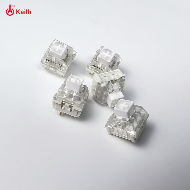 Kailh Box White Clicky Keyboard Switch,3-pin 45gf Pre-Lubed Dustproof Waterproof RGB SMD Key Switches for Mechanical Gaming Keyboard(White,90pcs) 90Pcs