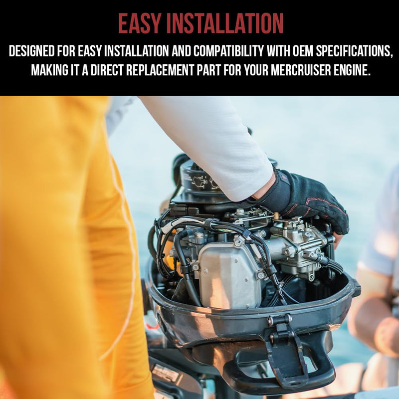 Ignition Distributor Cap, Rotor, Points, Condenser tune up Kit for Mercruiser 3.0 2.5 3.7 2.5L 3.0L 3.7L 393-9459Q1 Kit 1 (Cap, Rotor, Points, Condenser)