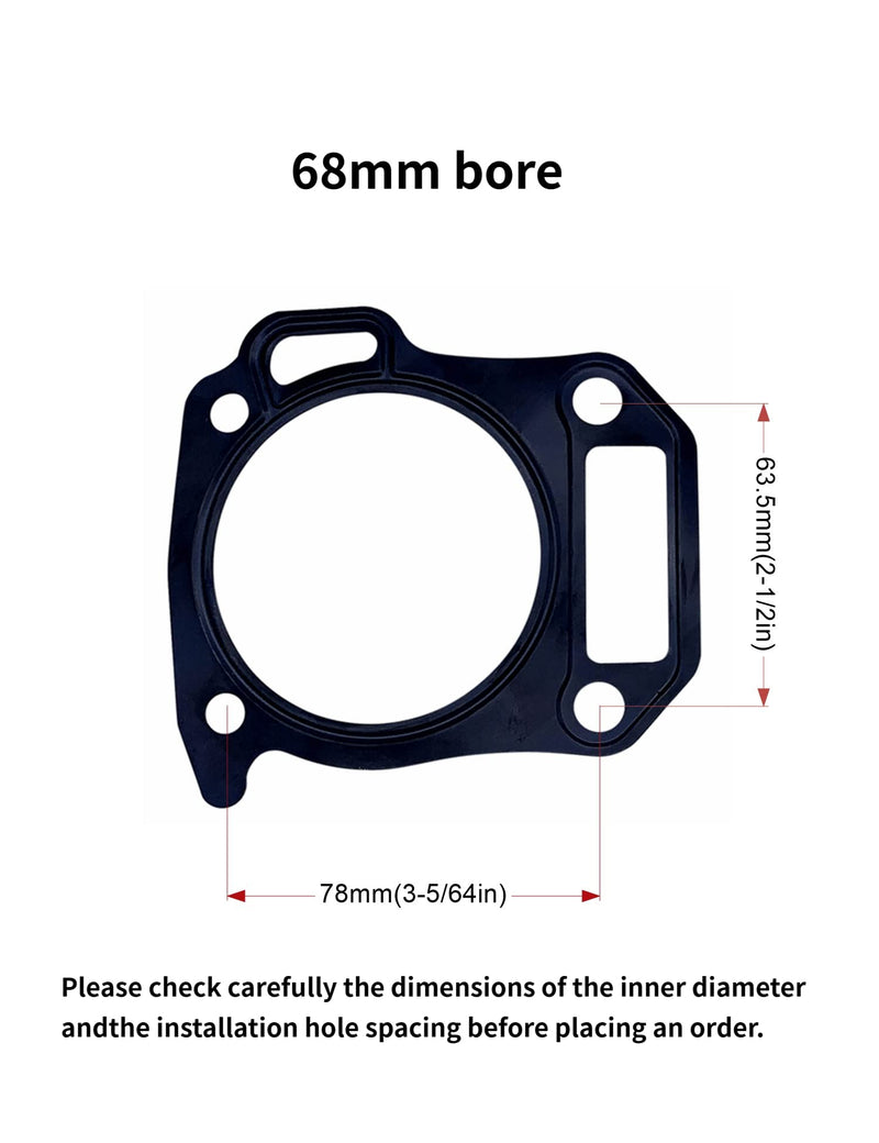 Strongthium 5.5hp 6.5hp 196cc 200cc 159cc Engine Gasket Set Kit for Honda GX160 GX200 Coleman Ct200u ex Bt200x Mb200 Baja Heat Warrior Lifan Ducar Locin 200 Mini Bike Go Kart Engine