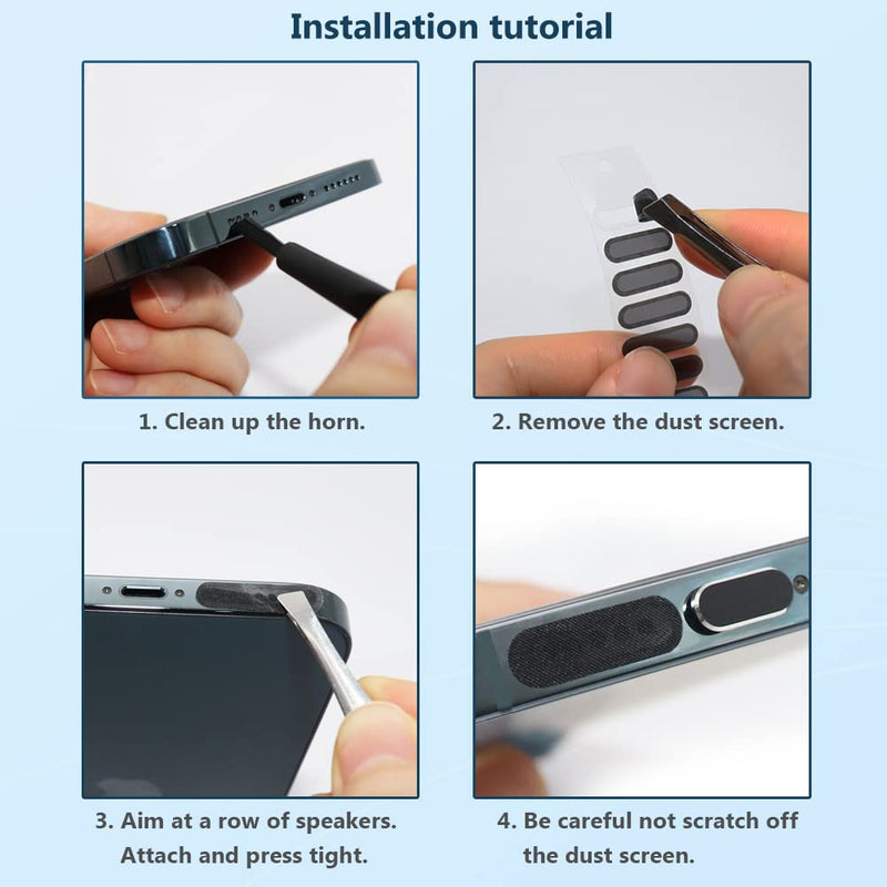 USB C Dust Plug, Type C Anti Dust Cover Protector Cap with Phone Speaker Cover Compatible with iPhone 15 Series, Samsung Galaxy S22/S21/S20, Note 20/10, All USB C Devices USB-C Plug