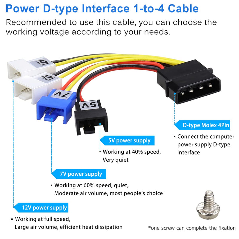 GDSTIME Graphic Card Fans, PCI Slot 3 x 90mm 92mm Fans, Graphics Card Cooler, Video Card VGA Cooler 3* 92x92x25mm fan