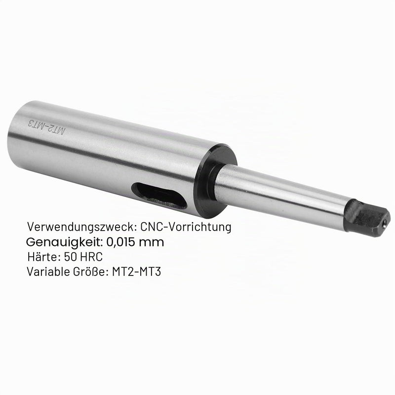 Taper Drill Bushing MK2 to MK3 Adapter Morse Cone Drill Bushing Reducer Adapter for Lathe Milling