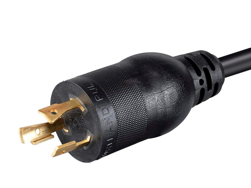 Monoprice Heavy Duty Extension Cord - Locking NEMA L5-20P to NEMA L5-20R, 20 Amp, 2500 Watt, SJT, 125V, 12AWG, 10 Feet, Black