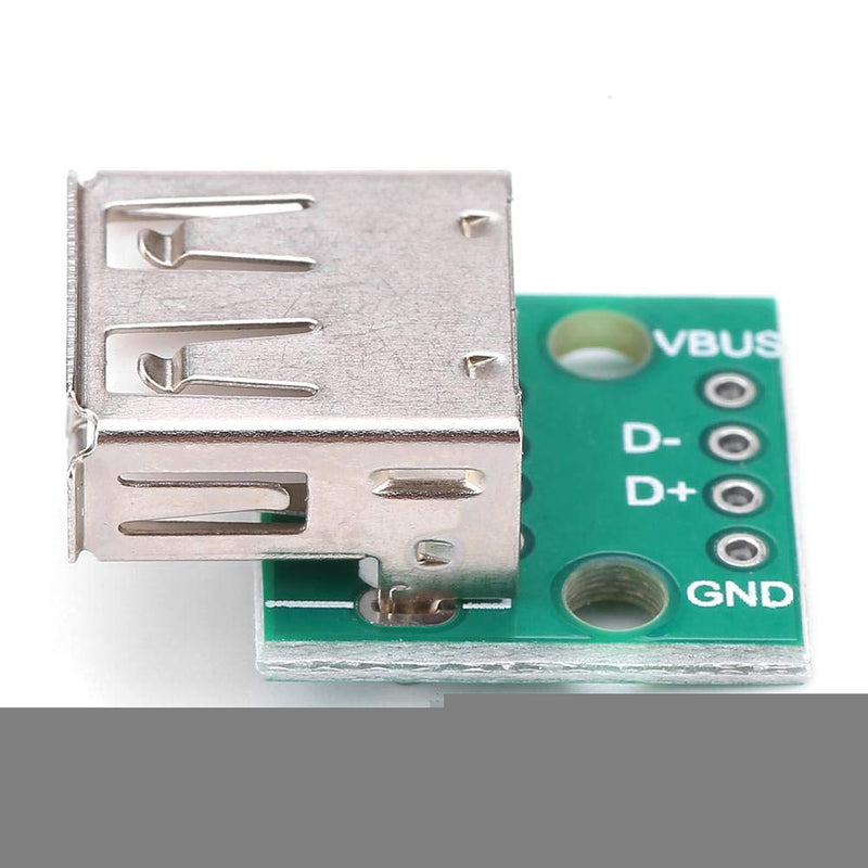 Keenso USB Breakout Board Pack of 10 USB Type A Female Breakout Board 2.54 mm Pitch Adapter Plug DIP