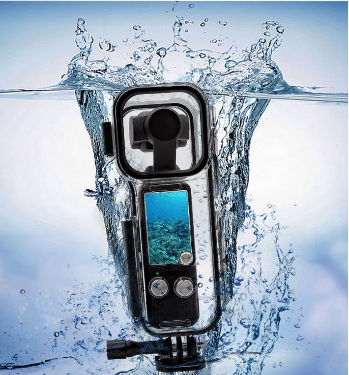 OSMO Pocket 3 Dive Case,Waterproof Case for DJI Pocket 3, 45M Dive Shield for Underwater Filming, Diving, Swimming, Waterproof and dustproof