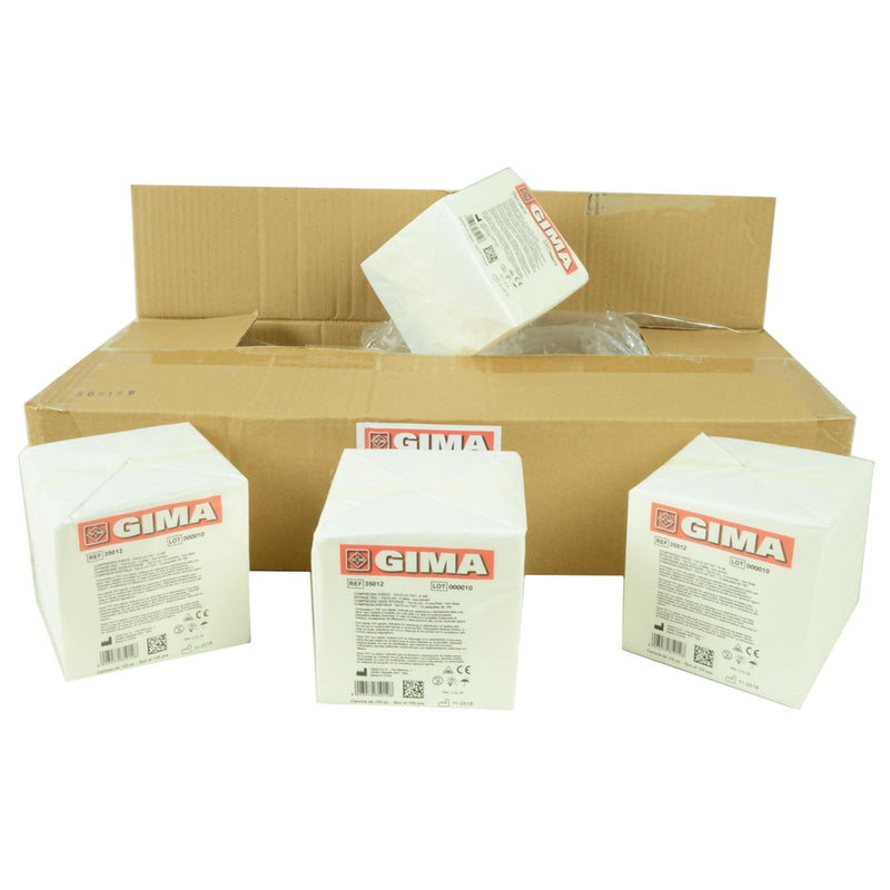 GIMA 35012 fleece sponge, 4-ply, size: 10 cm x 10 cm (1000 pieces)