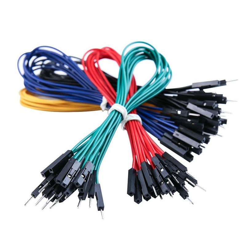 ELEGOO Jumper Wire Cable Male Female 200mm Set of 50 Together with a 170 contact breadboard