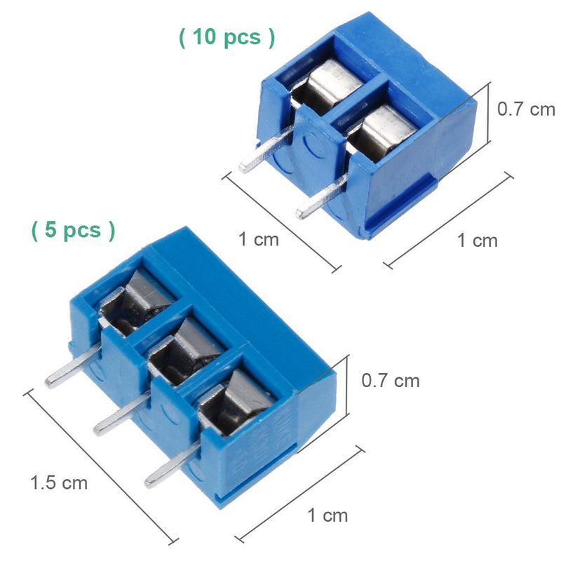 70pcs Double-Sided Hole Grid Board Kit - Nabance Double-Sided Hole Grid Board Hole Grid Board Circuit Board PCB Universal Board Kit 25 PCB Universal Board + 30 Header + 15 Screw Terminal