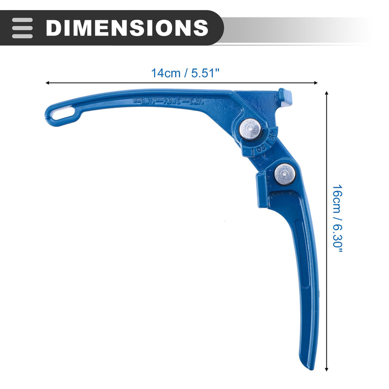 Motoforti Universal Universal Tubing Bender Tool, Brake Fuel Line Handheld, 1/8 3/16 1/4, Metal, Blue, 1 Pc