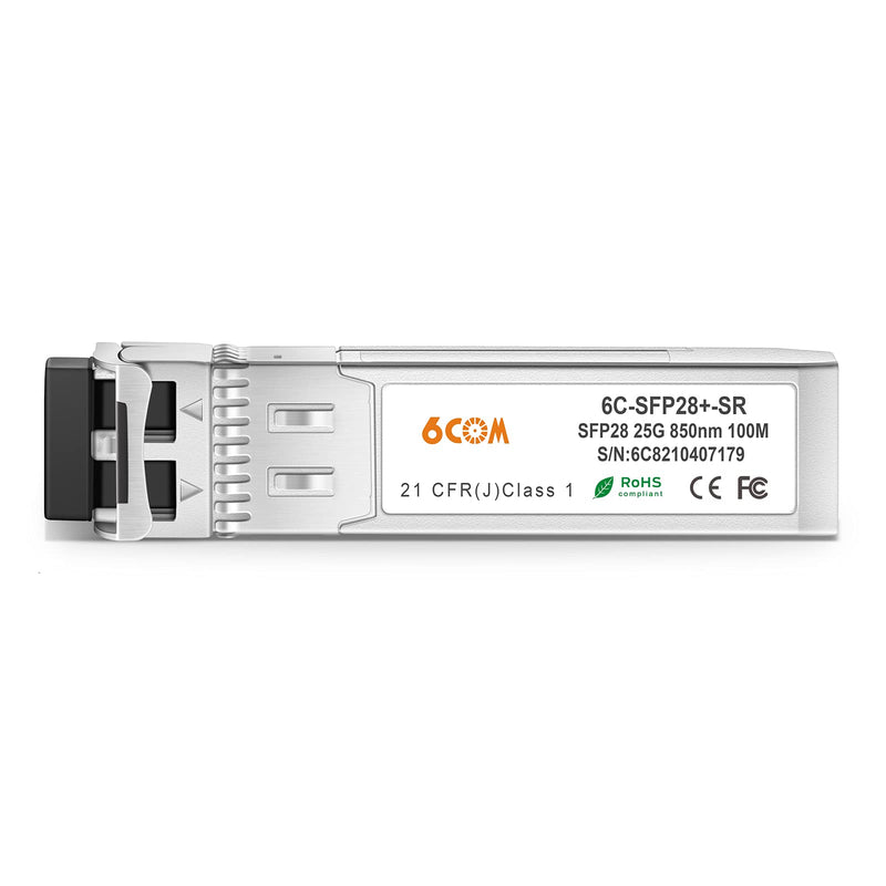 25GBASE-SR SFP28 Compatible with Cisco SFP-25G-SR-S 850nm 100m Dom LC MMF Optical Transceiver Module 25GBase-SR:100m