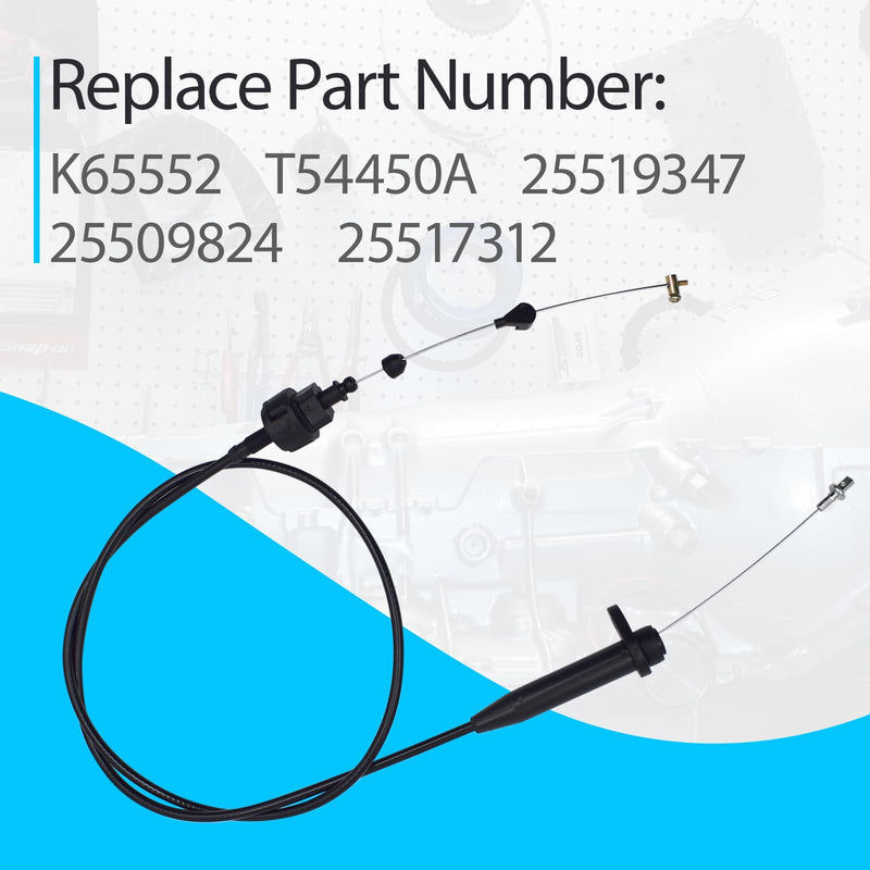 TV Detent Kickdown Cable K65552 Compatible with 700R4(4L60) 1982-1992, 2004R 1981-1990, 4L60E (700-R4) 1993-2018