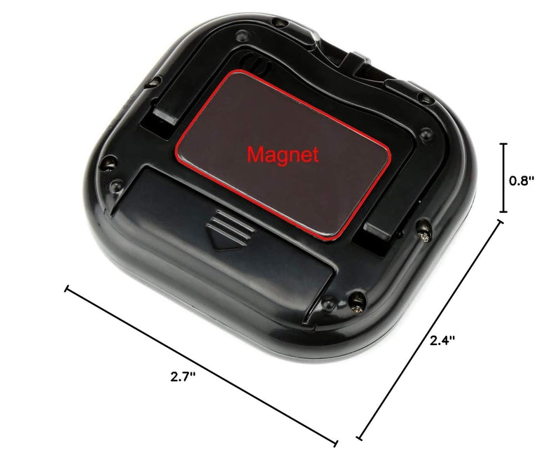 12 Pack Digital Kitchen Timer Large LCD Display Loud Alarm Strong Magnetic Stand, Minute Seconds Count Up Countdown and Simple Operation Timers for Cooking, Bathroom, Kids, Teacher, Classroom - Black 12
