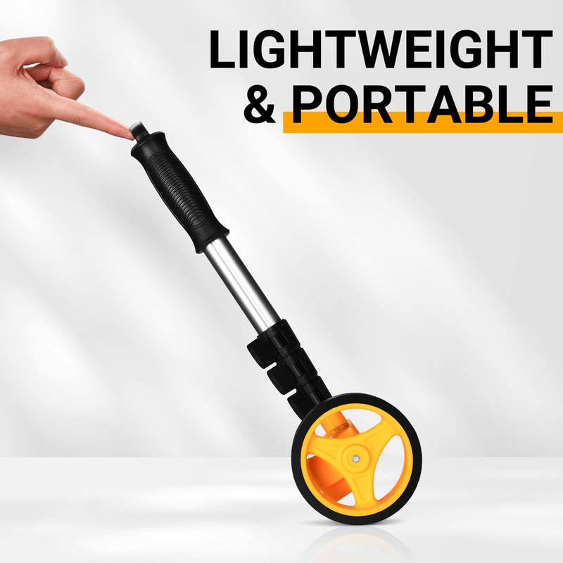 DEKOPRO Measuring Wheel, Measures Up To 99,999 Ft Compact Wheel With Carrying Bag,4-Inch 4-Inch
