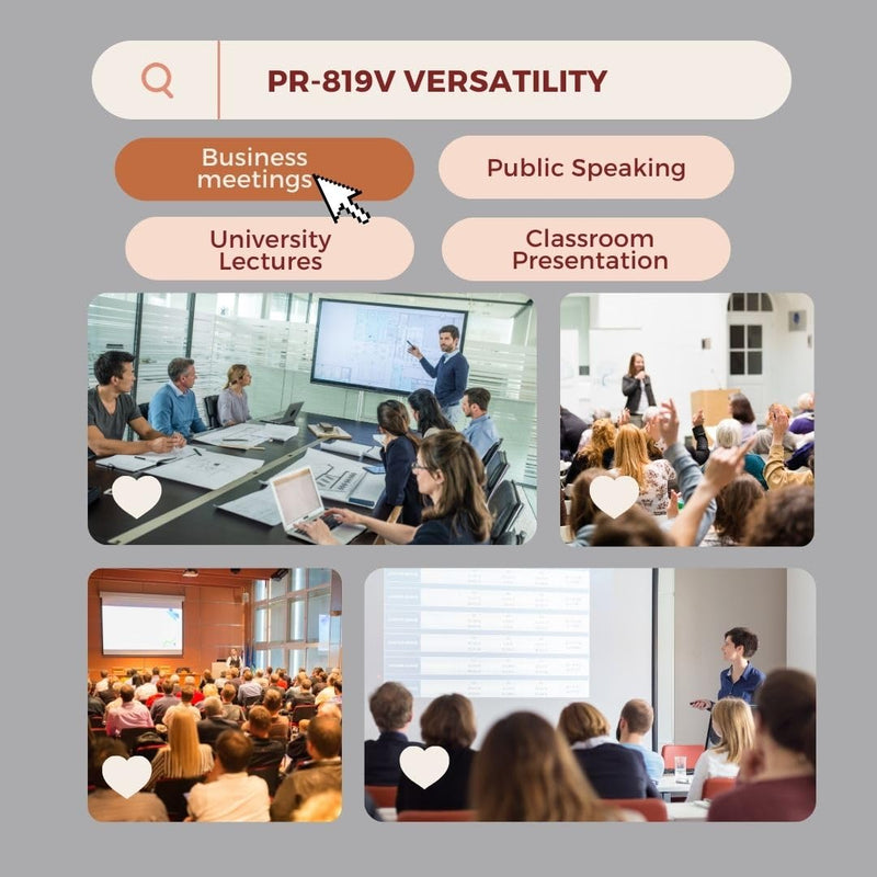 Red Star Tec PR-819V Presentation Clicker- Wireless Presenter PowerPoint Clicker with Red Laser Pointer for Presentations, Suitable for School and Business Use
