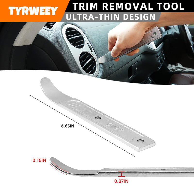 4140 Pry Tool, Pry Bar Trim Removal Tool, Pry Tool, Pocket Pry Bar, Car Trim Removal Tool Kit, Trim Removal Tool Kit, Panel Removal Tool Interior Trim Removal Kit For Planes, Automotive Tools