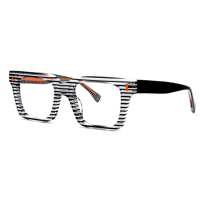 Zeelool Blue Blocking Glasses for Women Chic Fashion Rectangle Eyeglasses Frames Full Eyewear Glasses Anti UV Black Clear Lens