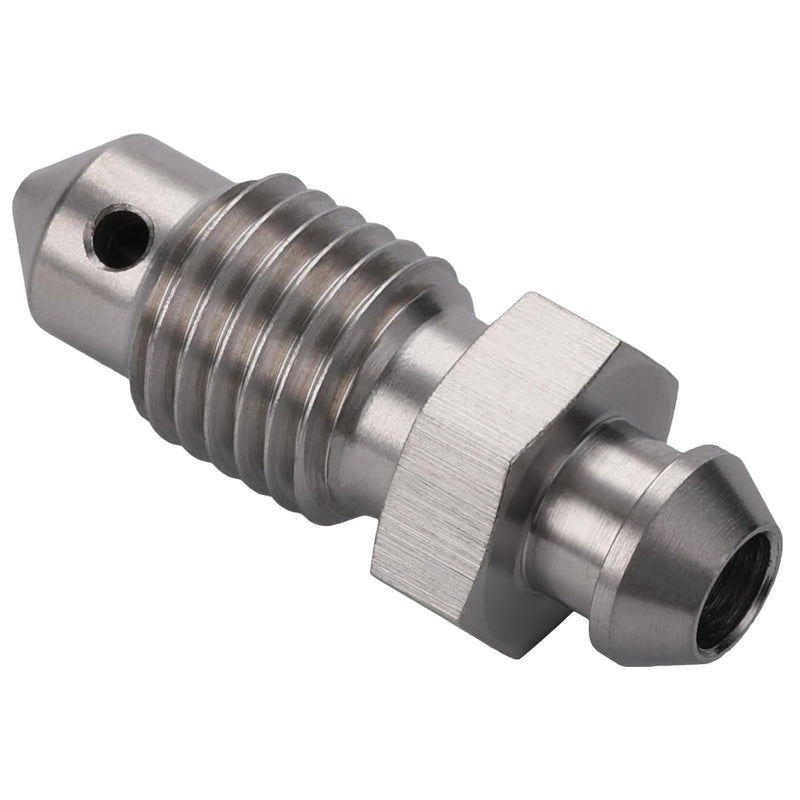 M10x1.0 Metric Stainless Steel Brake Caliper Bleeder Screw Nipple Fitting Adapter M10x1.0