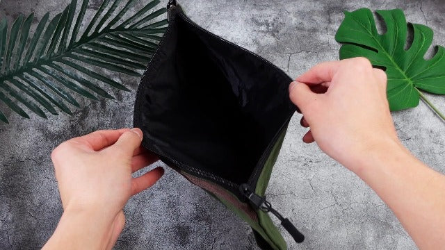 Abbylike 6 Pack Waxed Canvas Tool Pouches 12 x 7.5 x 2 Inch Small Tools Bag Heavy Duty Canvas Zippered Pouches Small Waterproof Utility Tool Pouch for Portable Multipurpose Storage Organizer Supplies