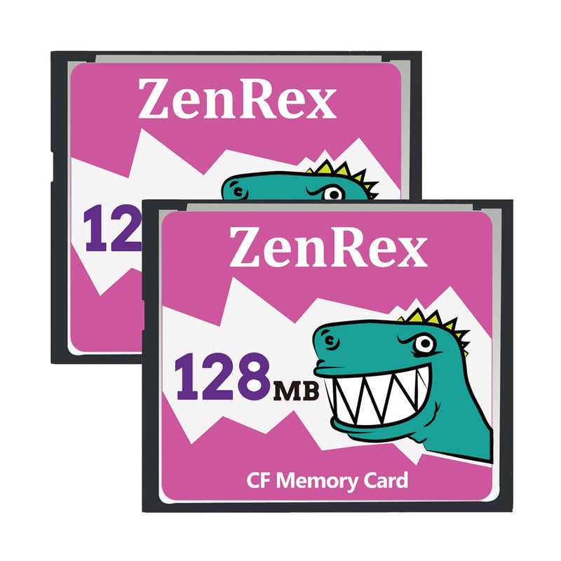 ZenRex 128MB 2 Pack CompactFlash Memory Card CF Card UDMA High Speed for Camere