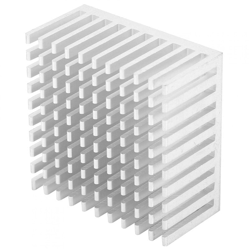 Aluminium Heatsink 40 x 20 x 40 mm Radiator Fin Heatsink Module for High Power LED Amplifier Transistor (Silver) Pack of 5