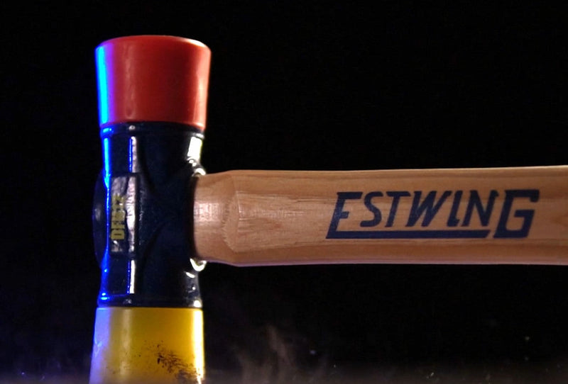 ESTWING Rubber Mallet, 24oz Black & Gray Mallet, DFH24 24 oz Hammer