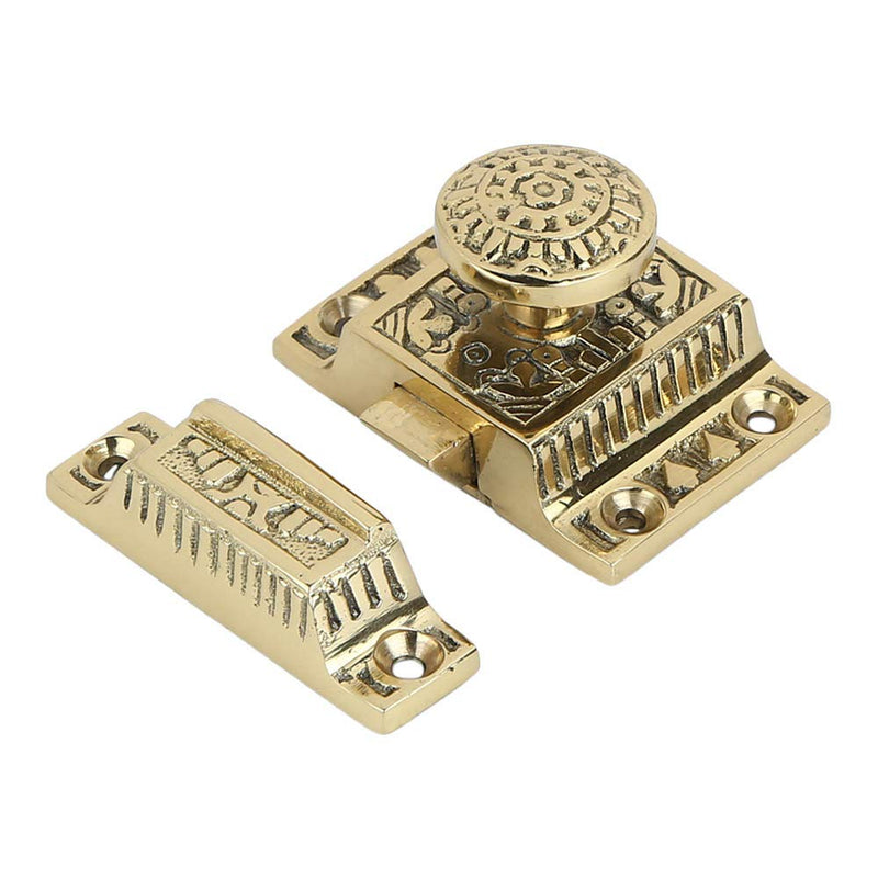 A29 Solid Brass Cabinet Latch, Latch for Cabinet Closet Kitchen Door Windsor Design, Handmade Polished Lacquered Finish, Antique Latch 1