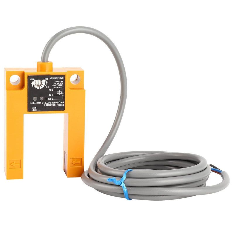 E3S-GS30B4 3-Wire Photoelectric Switch Grooves Type PNP NO Photoelectric Switch Sensor DC10‑30V 200mA