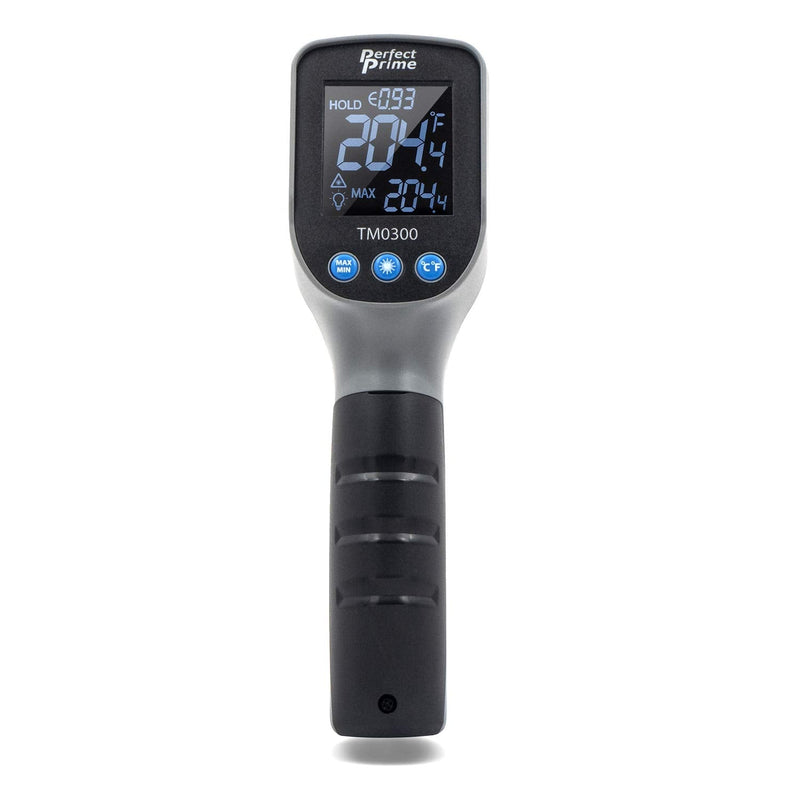 PerfectPrime TM0300, Accurate Digital Surface Temperature Non-Contact Infrared IR Thermometer Laser Pointer Gun -58~1112°F