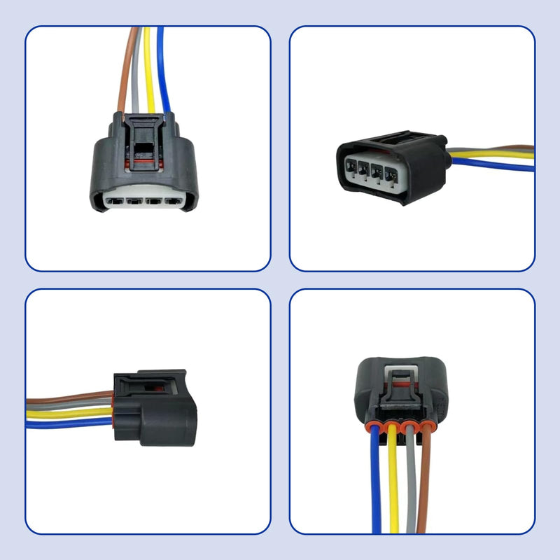 Pack-6 Ignition Coil Connector, 90980-11885 Plug Harness Replacement, High Voltage Package Plug, Accessory Wiring Harness, Compatible with Lexus (Black)