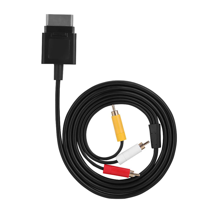 1.8m AV Cable Audio Video Cord, Component ABS Cord for Xbox 360 Slim, Audio Cable Video Cord for The Game Players Replacement, AV Cable